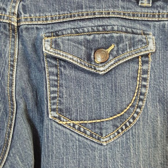 Nine West Jeans Straight Leg Jeans Sz 6 Distressed - Picture 6 of 9